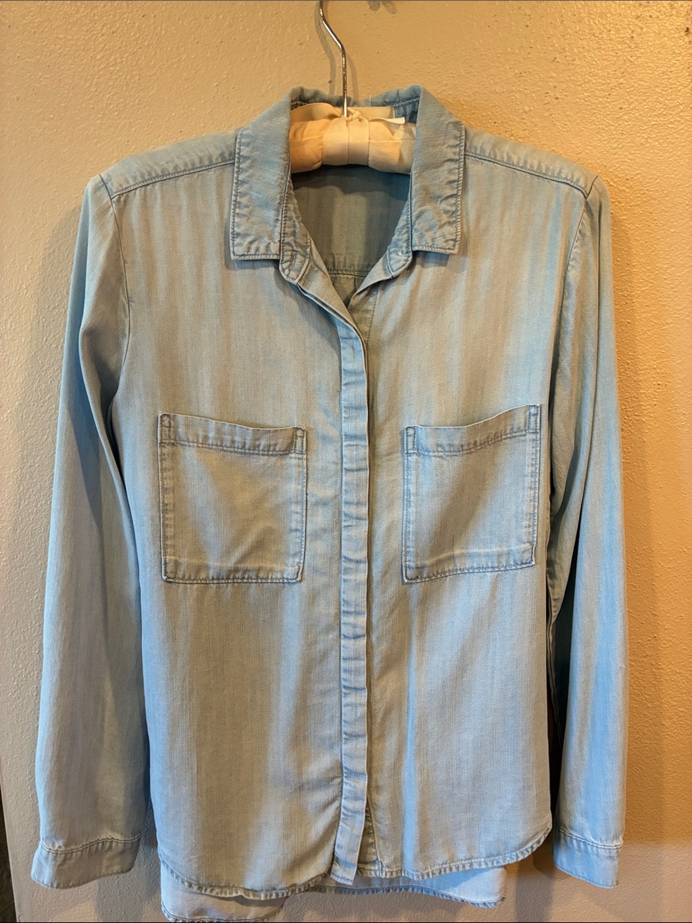 cloth & stone Light Blue Denim Button-Up Shirt